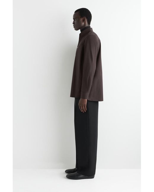 COS Black Classic Cotton Shirt for men