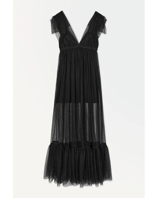 COS Black The Sheer Tulle Dress