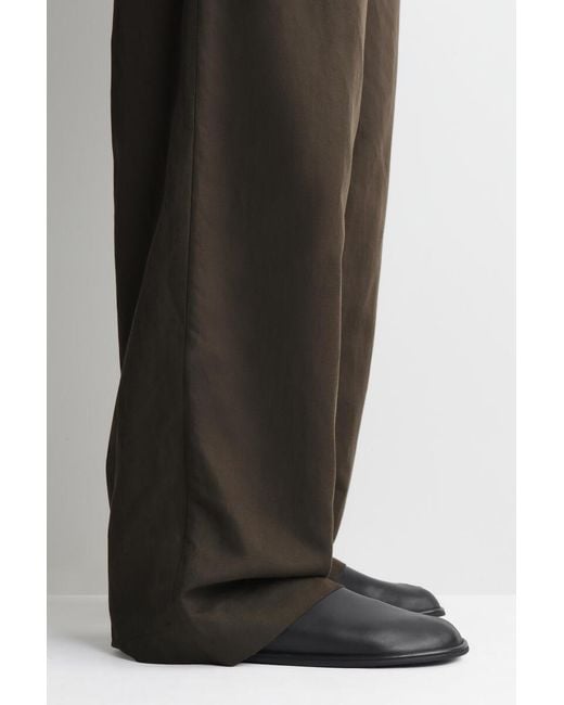 COS Black Leather Slip-on Shoes for men