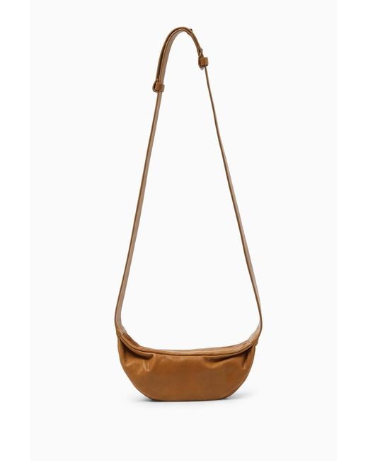 COS White Swing Micro Crossbody Bag - Leather