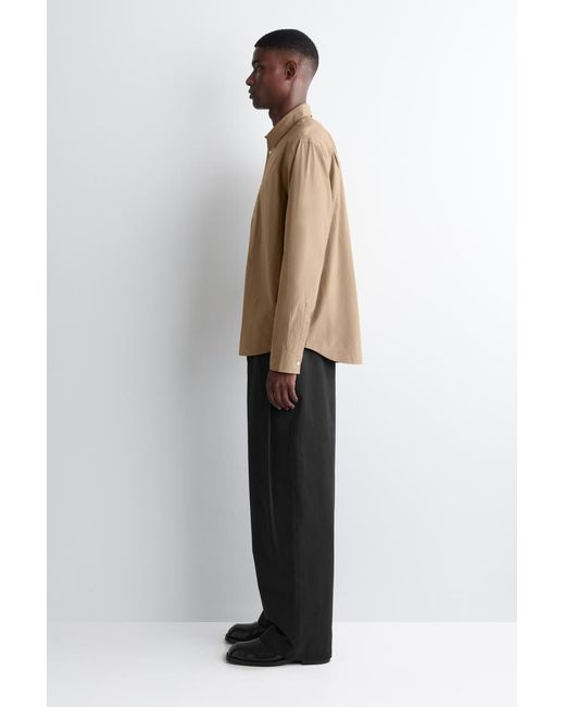 COS Natural Relaxed Pima Cotton Poplin Shirt for men