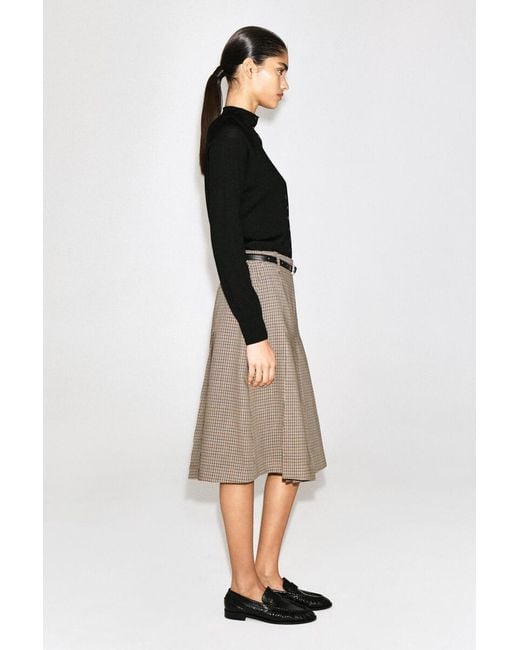 COS Black Merino Wool Funnel-Neck Cardigan