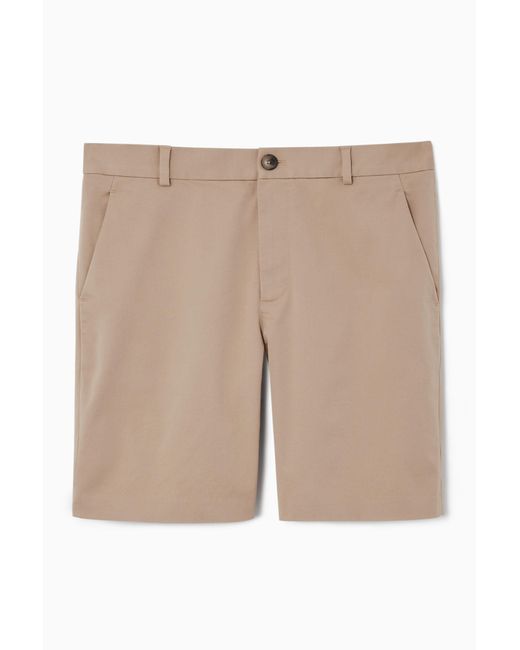 COS Natural Classic Chino Shorts for men