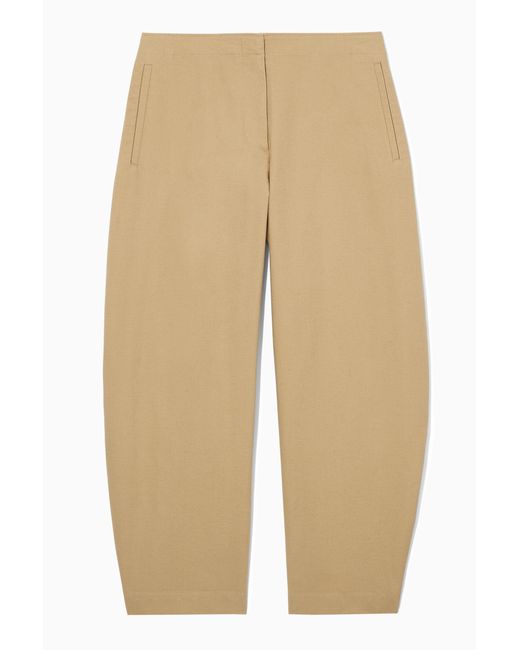 COS Natural Balloon-leg Trousers