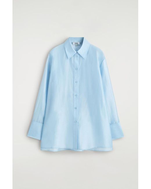 Camicia Trasparente di COS in Blue