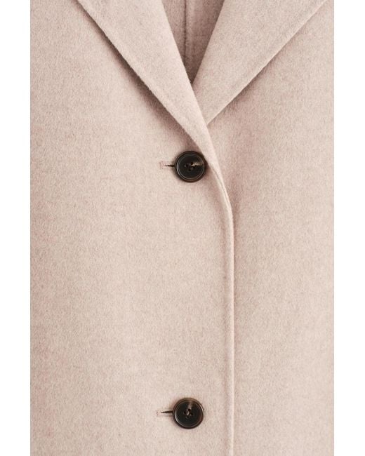 COS Natural Double-Faced Wool Long Coat