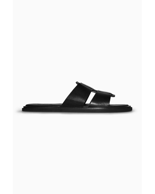cos leather slides