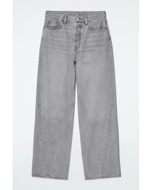 COS Gray Facade Straight-leg Jeans