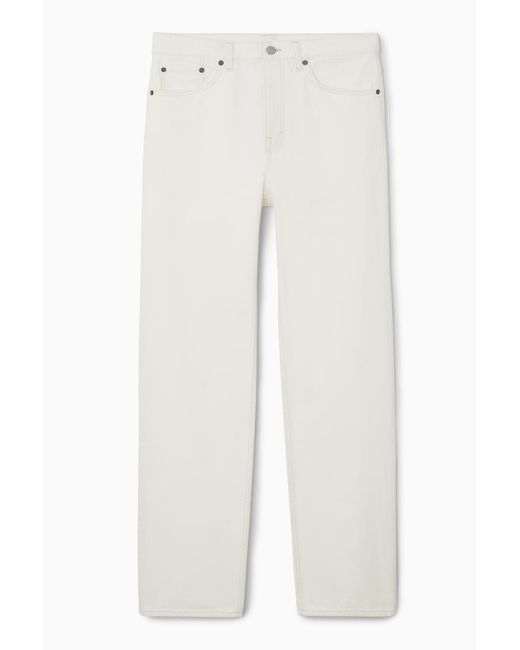COS White Arch Jeans - Schmal Zulaufend