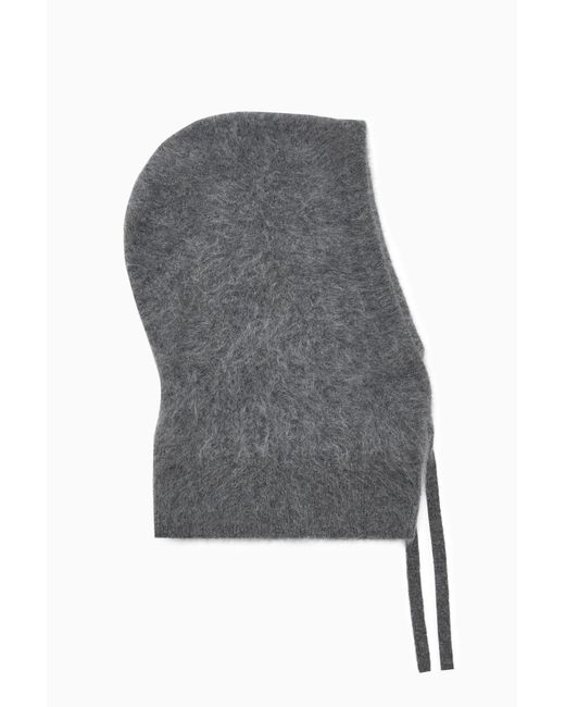 COS Textured Pure Cashmere Balaclava in Gray | Lyst