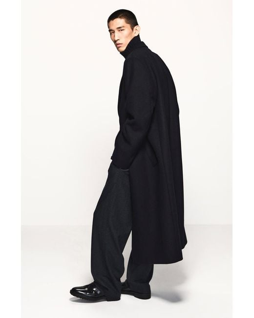 COS Blue Wool Tapered Trousers for men