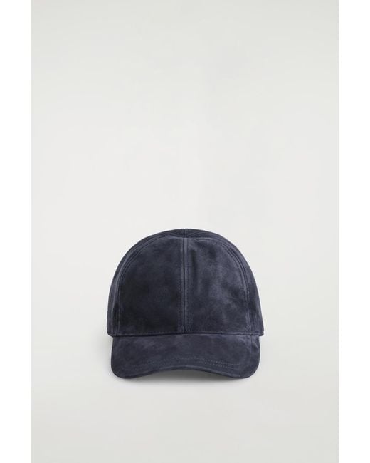 COS Blue Suede Baseball Cap