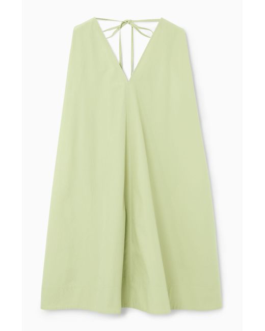 COS Green A-line Sleeveless Mini Dress