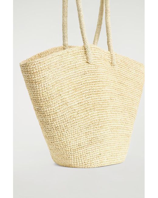 COS Natural Hand-Woven Market Tote