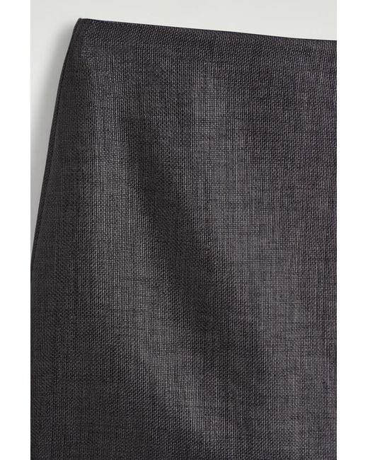 COS Black Textured Mini Skirt
