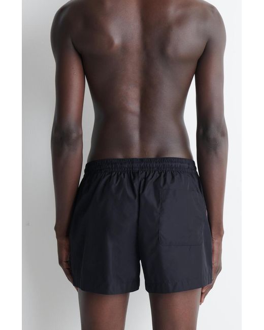 COS Blue Stripe-Detail Swim Shorts for men