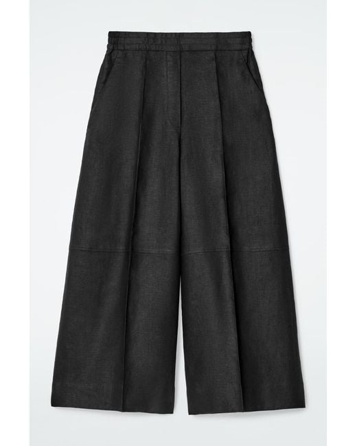 COS Gray Linen Culottes