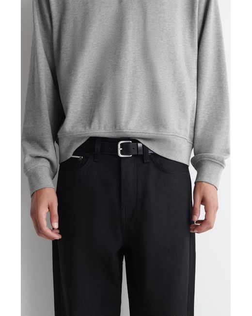 COS Black Rider Raw Selvedge Relaxed-Fit Straight-Leg Jeans for men