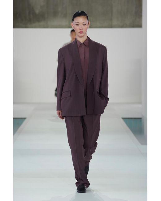 COS Brown Rounded Cotton-Silk Shirt