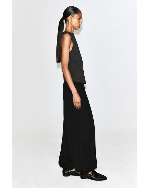 COS Black Twist-Detail Top
