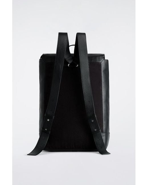 COS Black Classic Backpack for men
