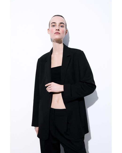 COS Black The Relaxed Belted Blazer
