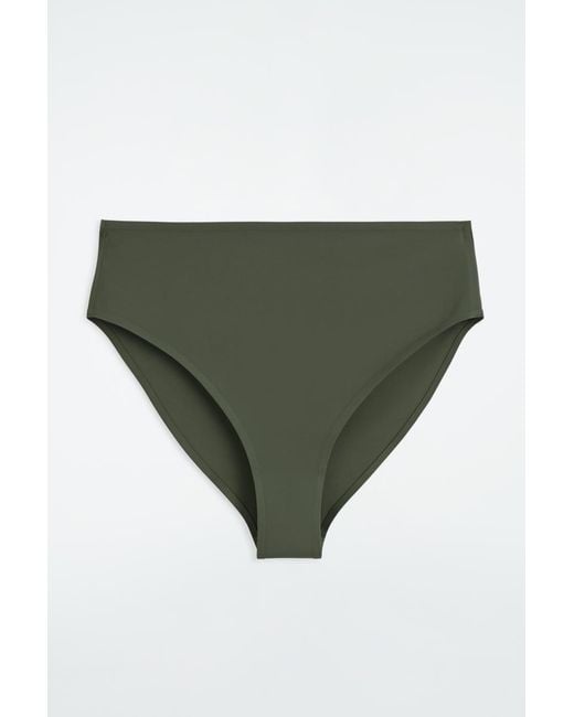 COS Green High-waisted Scuba Bikini Briefs