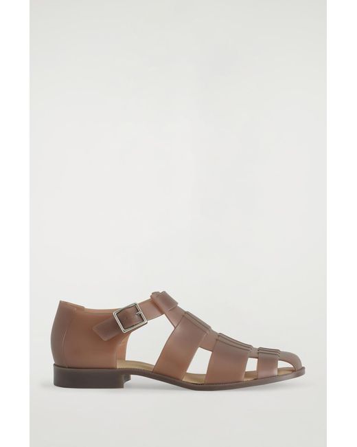 COS Brown Jelly Fisherman Sandals