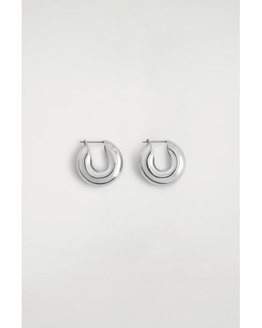 COS Multicolor Mini Chunky Hoop Earrings