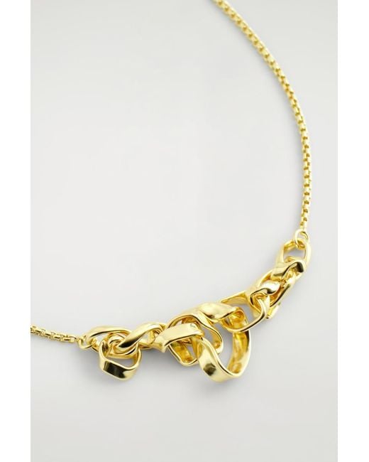 Collier Façon Ruban Torsadé COS en coloris White