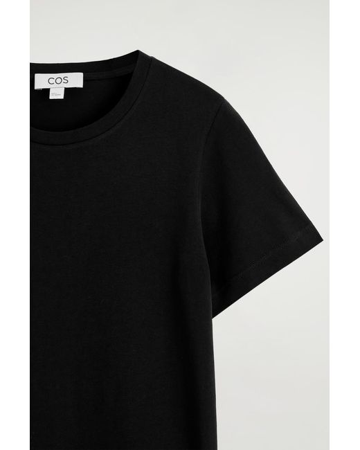 COS Black Cotton Crew-Neck T-Shirt