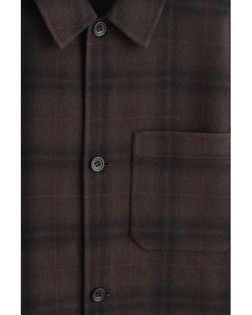 COS Black Double-Faced Wool Overshirt for men