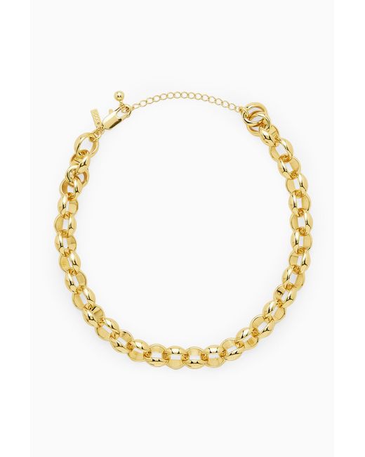 COS Metallic Chunky Chain Necklace