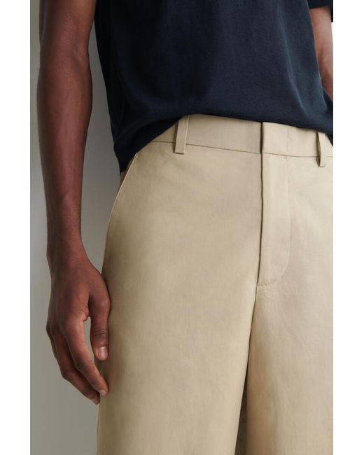 COS Natural Cotton Relaxed-Fit Wide-Leg Chinos for men