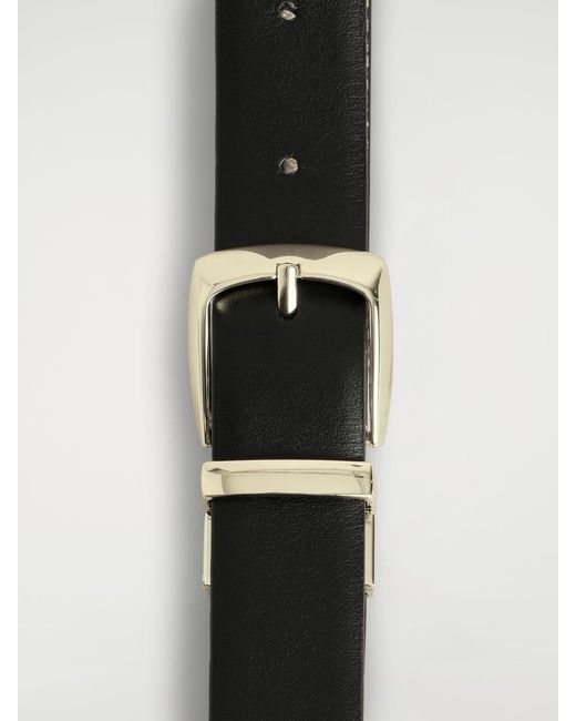 COS Brown Reversible Leather Belt
