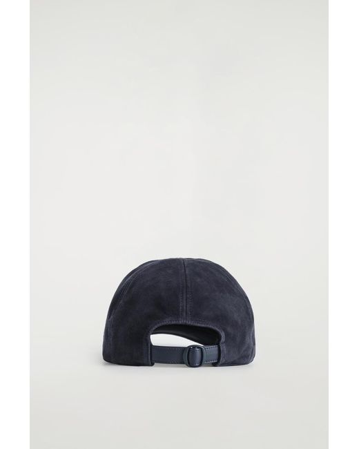 COS Blue Suede Baseball Cap