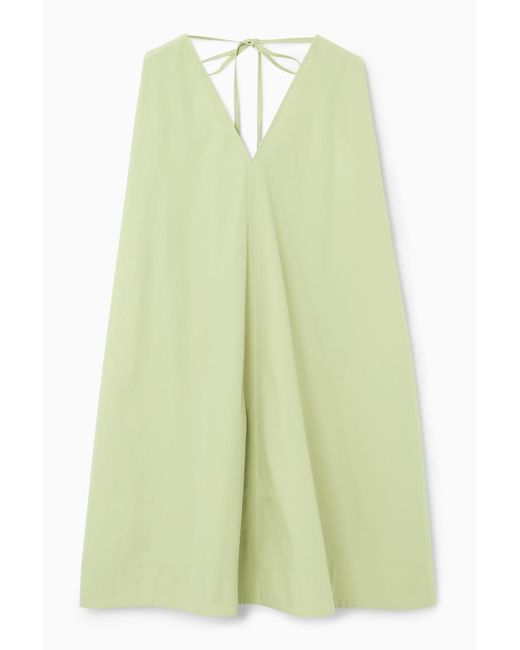 COS A-line Sleeveless Mini Dress in Green | Lyst COS A-line Sleeveless Mini Dress in Green | Lyst