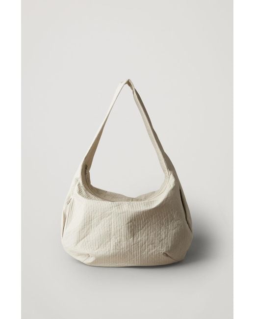 COS Large Cotton Shoulder Bag in Natural for Men | Lyst