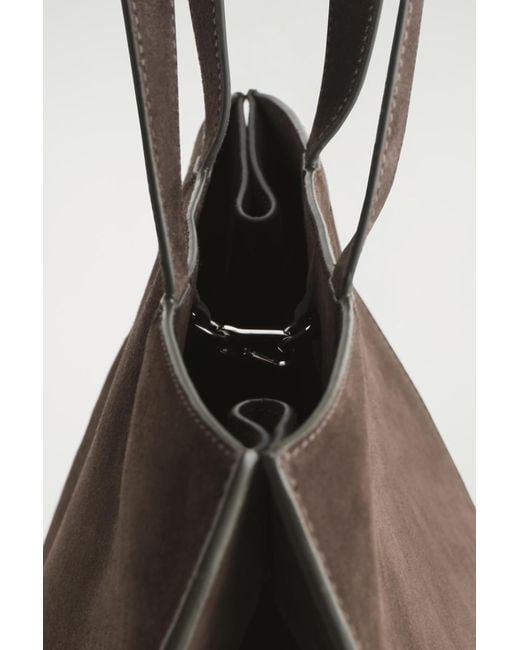 COS Brown Gallery Tote Bag