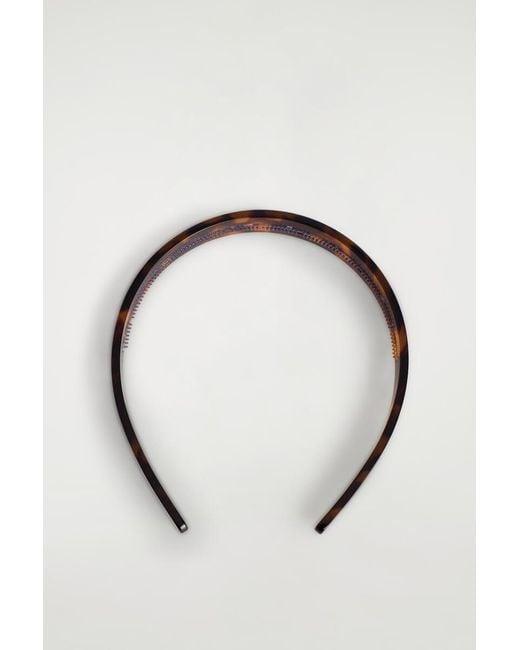 COS Brown Tortoiseshell-Effect Headband