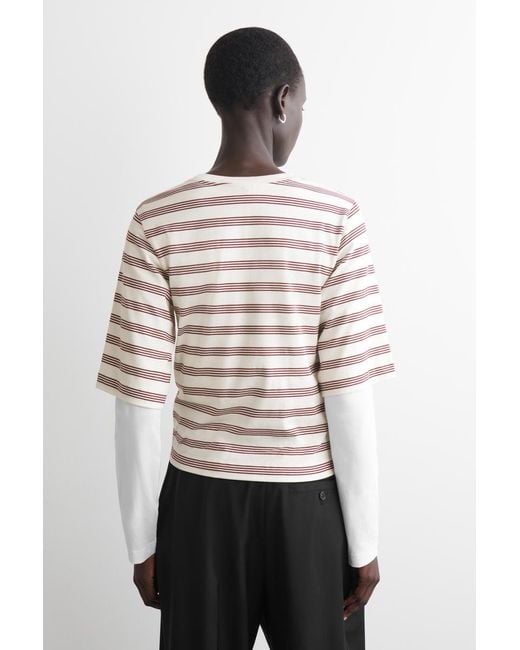 COS Red Cotton T-Shirt
