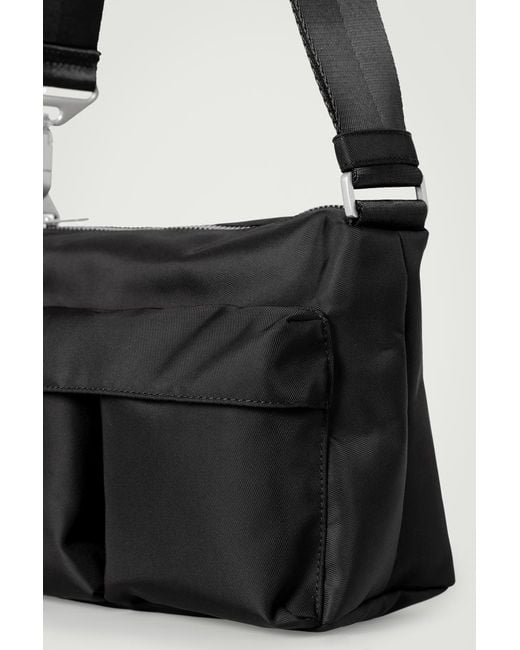 COS Black Water-Repellent Utility Crossbody for men