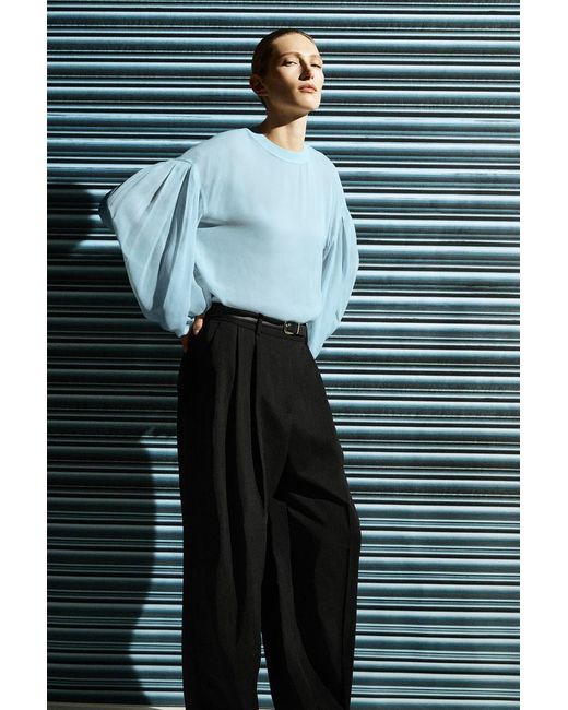 COS Black Reversible Leather Belt