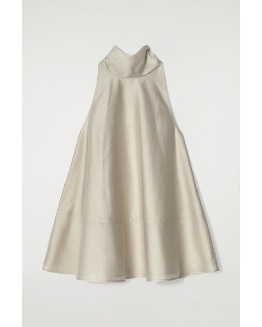 COS Natural Fluid Halterneck Top