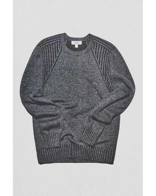 Maglione Girocollo di COS in Gray da Uomo