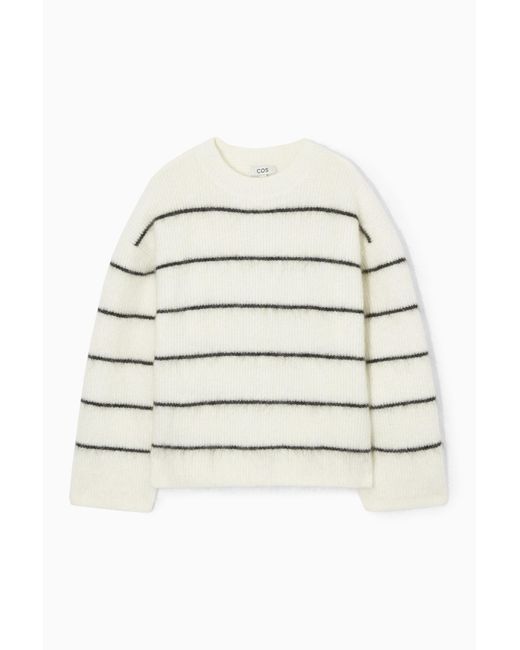 COS Natural Textured Mohair-blend Sweater