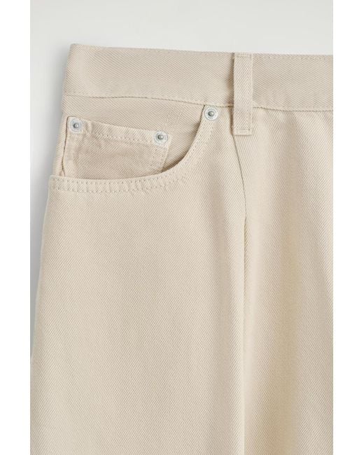 COS Natural Twine Barrel-Leg Jeans