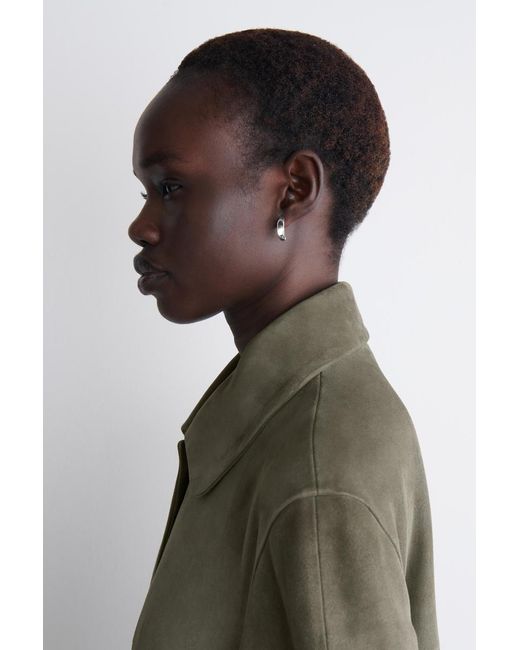 COS Multicolor Faceted Hoop Earrings