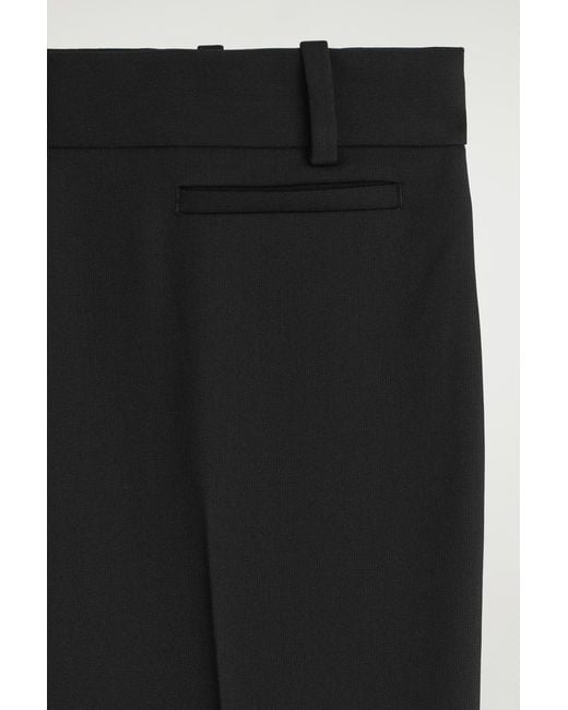 COS Black Tailored Wool Slim-Leg Trousers