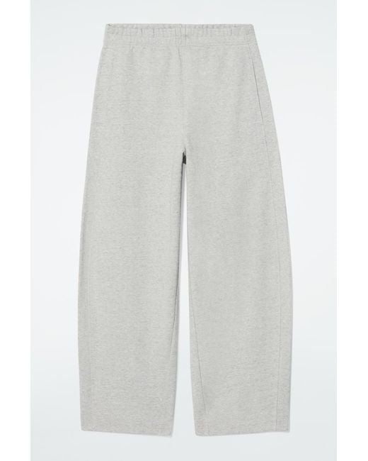 COS Gray Barrel-leg JOGGERS